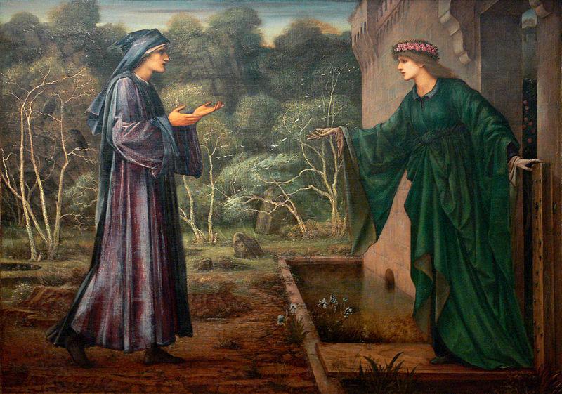 Edward Burne-Jones The Pilgrim at the Gate of Idleness oil painting picture